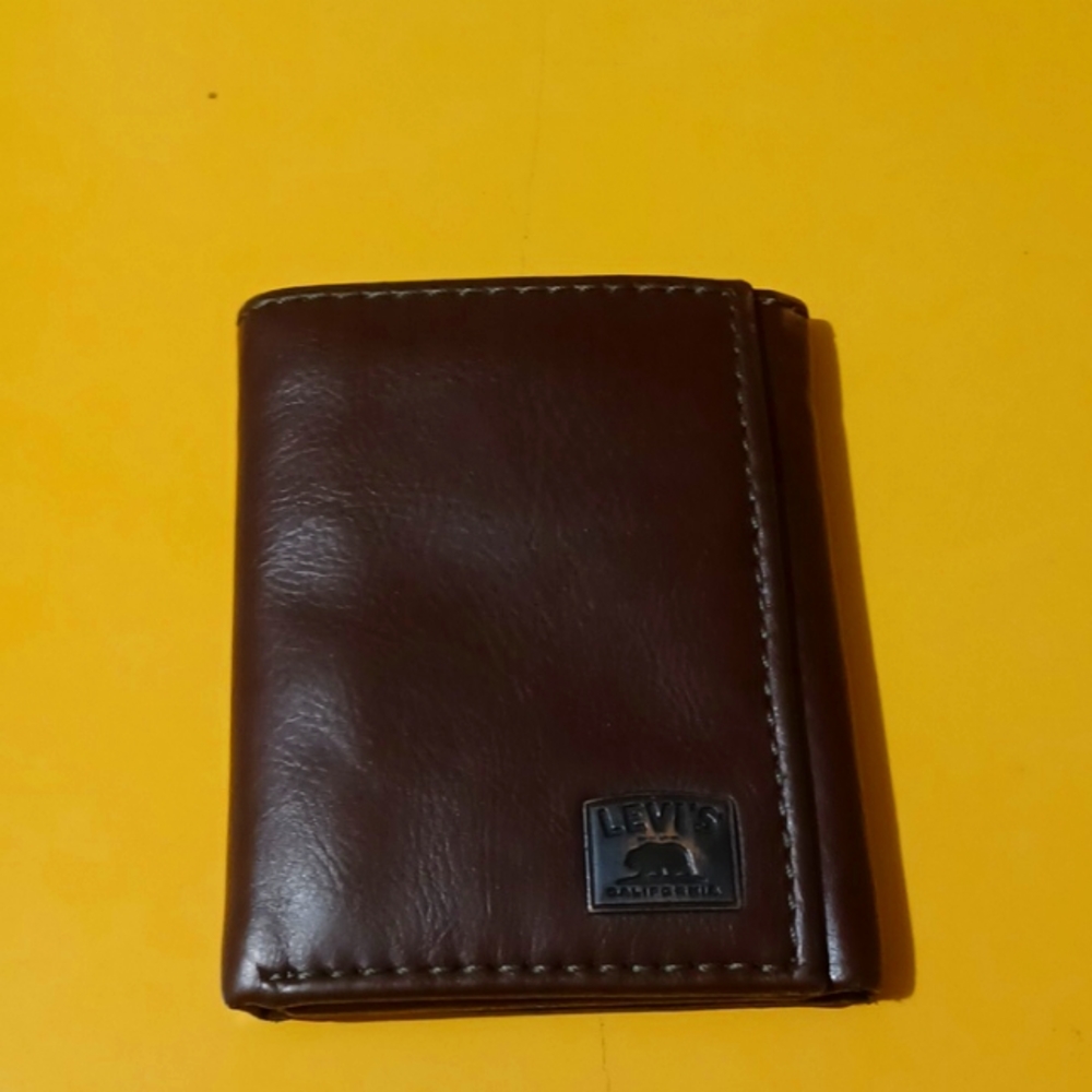 Brown leather wallet